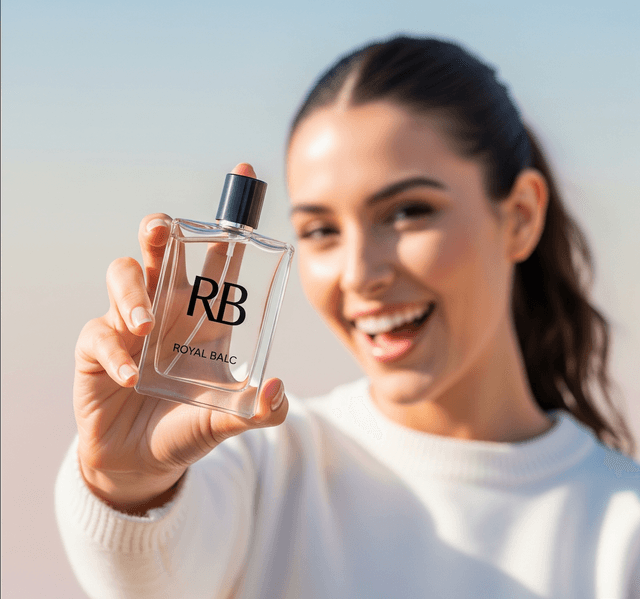 Happy customer enjoying Royal Balc fragrance